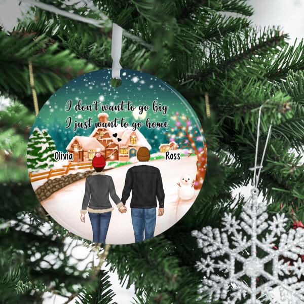 Personalized Ornament, Standing Couple and Family, Christmas Gift For Couples