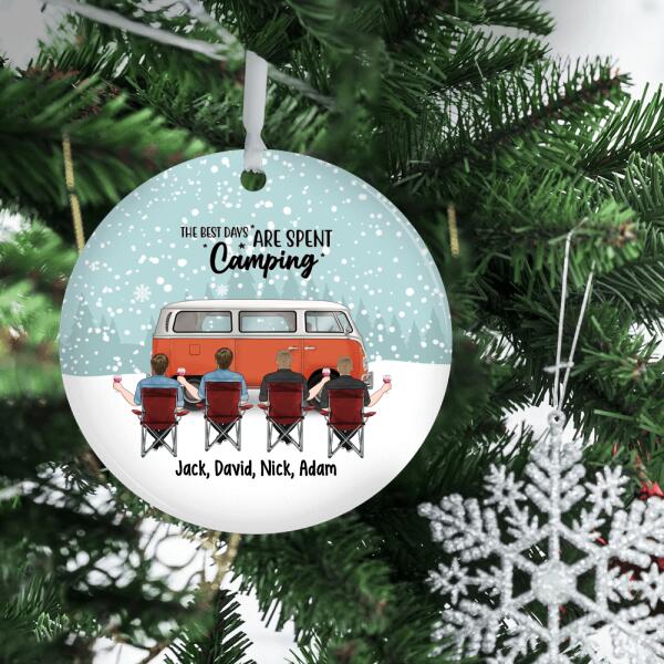 Personalized Ornament, Camping Partners - Couple and Friends Gift, Christmas Gift For Campers