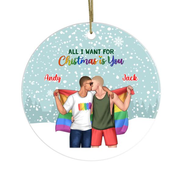 Personalized Ornament, Our First Christmas Together, Christmas Gift For LGBT Couple