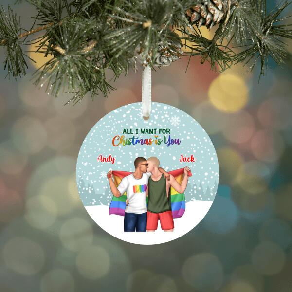 Personalized Ornament, Our First Christmas Together, Christmas Gift For LGBT Couple