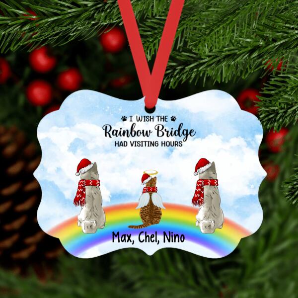 Personalized Ornament, Rainbow Bridge, Memorial Gift For Dog/Cat Loss, Christmas Gift For Dog/Cat Lovers