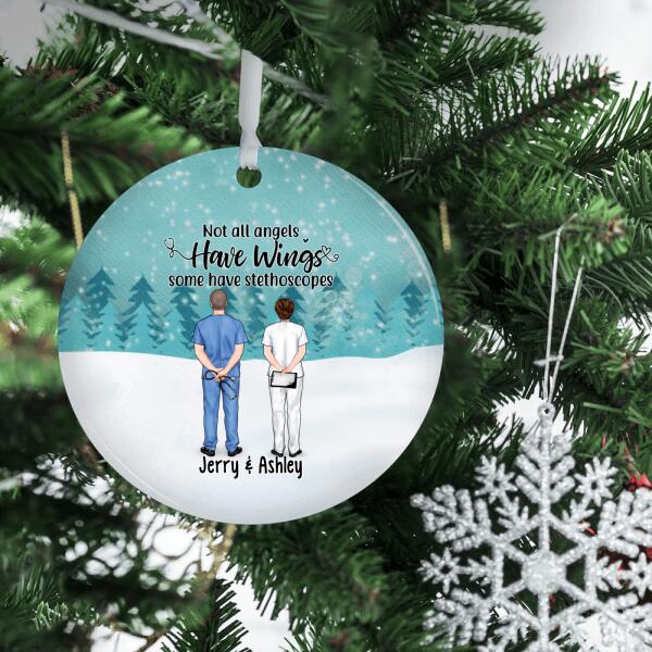 Personalized Ornament, Doctor Couple And Colleagues, Christmas Gift For Doctors