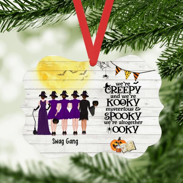 Personalized Ornament, Up To 5 Girls, Witches Squad, Gift For Sisters, Best Friends