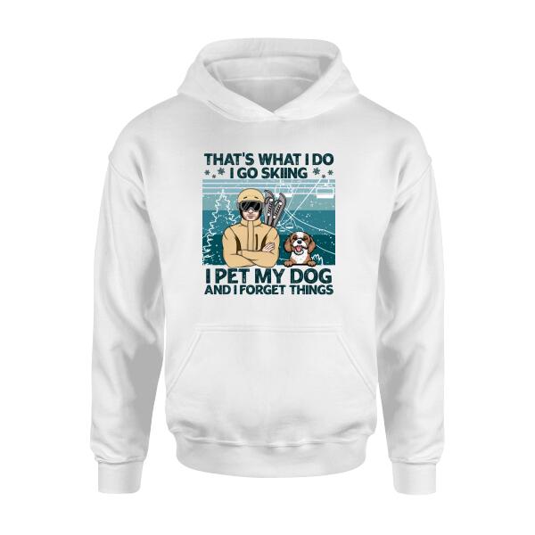 Personalized Shirt, Dogs Solve Most Of My Problems, Skiing Solves The Rest, Skiing Man With Dogs, Gift For Skiing, Dog Lover