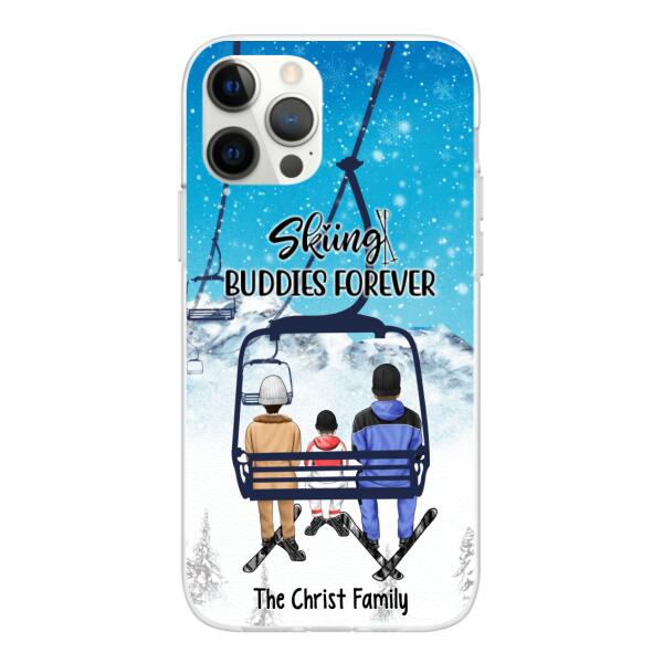 Personalized Phone Case, Ski Lift Family, Gift For Winter And Ski Lift Lovers