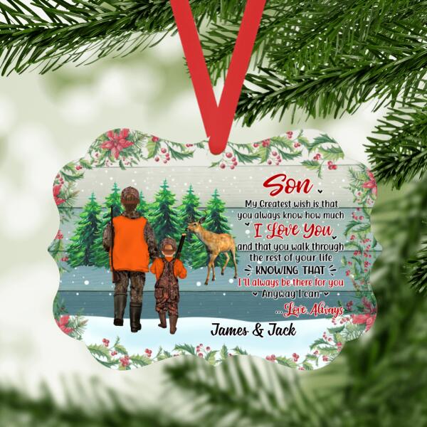 Personalized Ornament, Hunting Family, Christmas Gift For Family And Friends