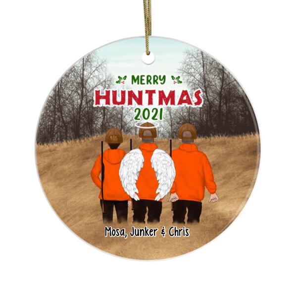 Personalized Ornament, Parents and Son Hunting Partners, Gift for Christmas