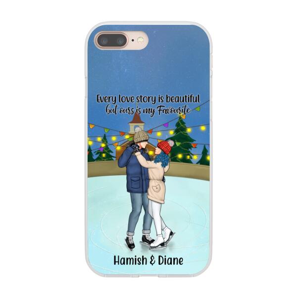 Personalized Phone Case, Ice Skating Partners for Life, Gift for Ice Skating Couple