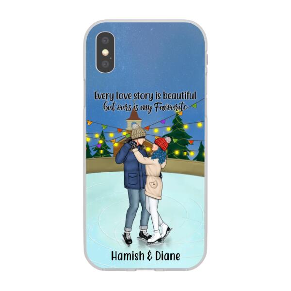 Personalized Phone Case, Ice Skating Partners for Life, Gift for Ice Skating Couple