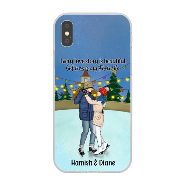 Personalized Phone Case, Ice Skating Partners for Life, Gift for Ice Skating Couple