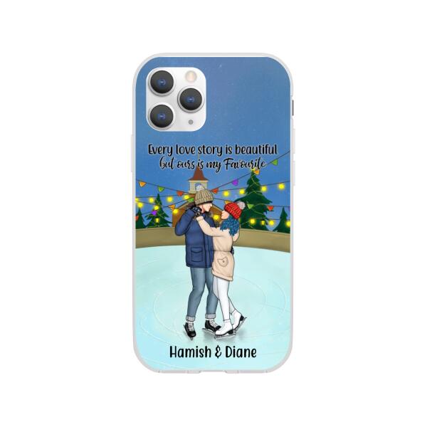 Personalized Phone Case, Ice Skating Partners for Life, Gift for Ice Skating Couple