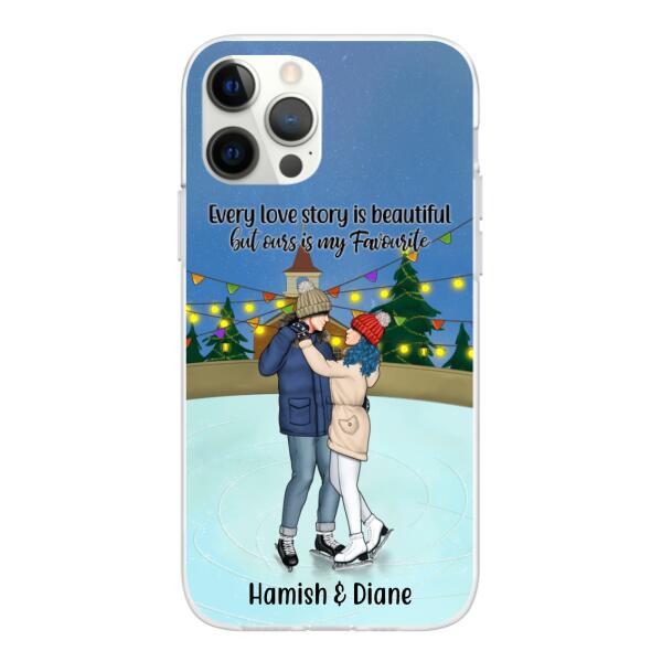 Personalized Phone Case, Ice Skating Partners for Life, Gift for Ice Skating Couple