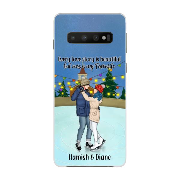 Personalized Phone Case, Ice Skating Partners for Life, Gift for Ice Skating Couple