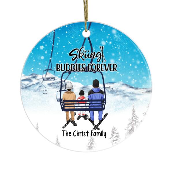 Personalized Ornament, Ski Lift Family, Gift For Winter And Ski Lift Lovers