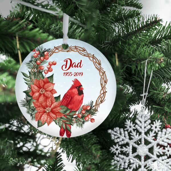 Personalized Ornament, Cardinals Appear When Angels Are Near, Memorial Gift, Christmas Gift For Family