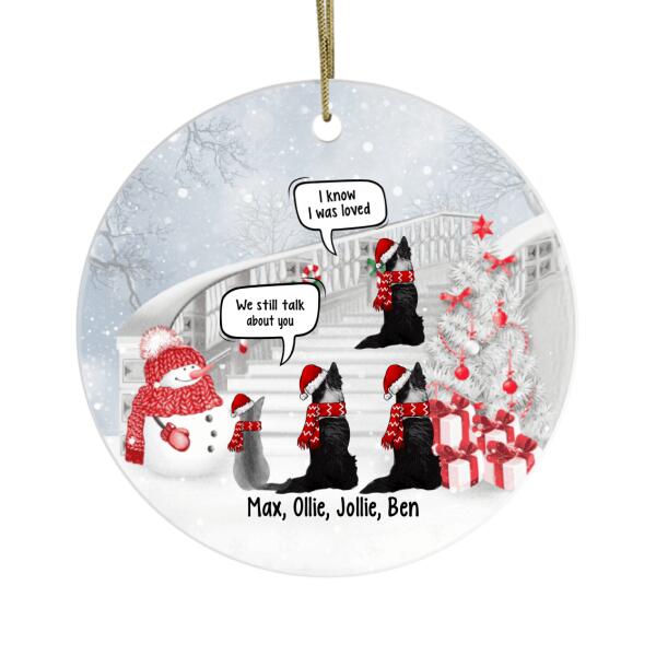 Personalized Ornament, We Still Talk About You, Memorial Gift, Christmas Gift For Dog Loss, Cat Loss