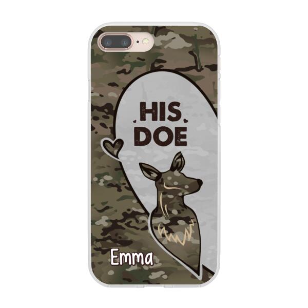 Personalized Phone Case, Deer Hunting Couple, Christmas Gift For Hunters, Couple