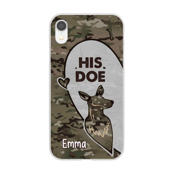 Personalized Phone Case, Deer Hunting Couple, Christmas Gift For Hunters, Couple