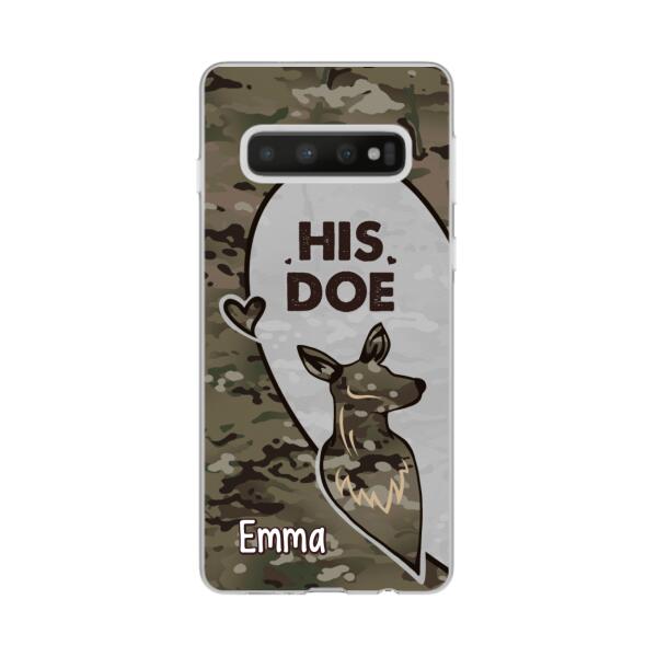 Personalized Phone Case, Deer Hunting Couple, Christmas Gift For Hunters, Couple