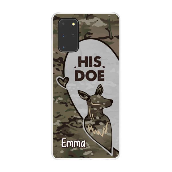 Personalized Phone Case, Deer Hunting Couple, Christmas Gift For Hunters, Couple