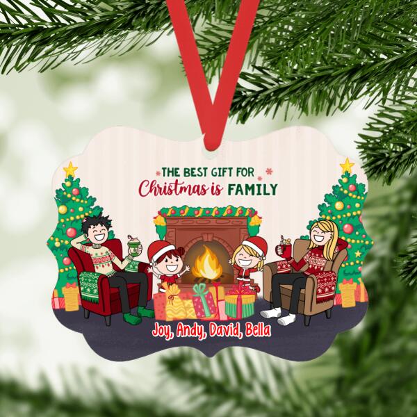 Personalized Ornament, Family Is The Greatest Christmas Gift, Christmas Gift For Whole Family