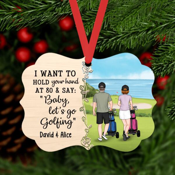 Personalized Ornament, Golf Partners - Couple And Friends Gift, Christmas Gift For Golf Lovers