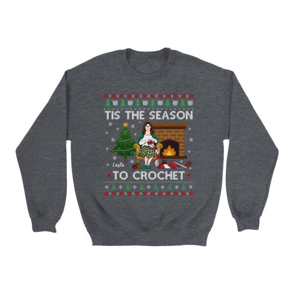 Personalized Shirt, Christmas Gift For Crocheting Fans, Tis The Season To Crochet