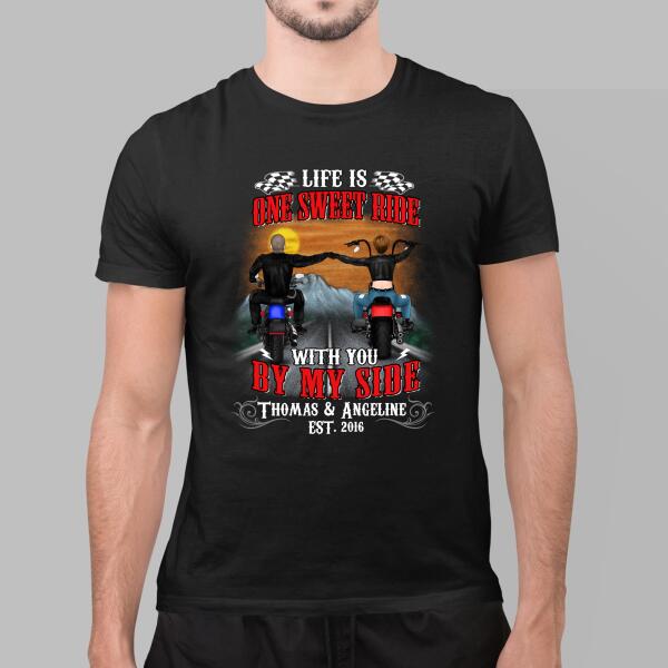 Personalized Shirt, Happily Married And Loying Every Mile Of It, Gift For Motorcycle Lovers