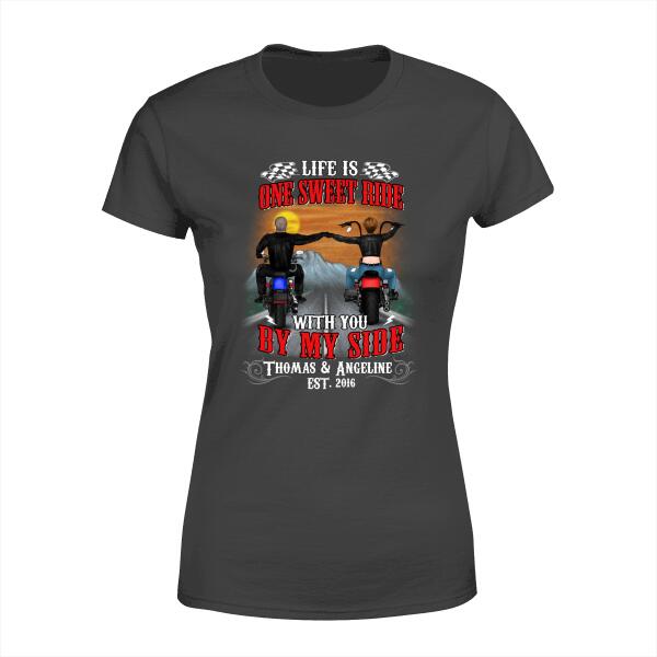 Personalized Shirt, Happily Married And Loying Every Mile Of It, Gift For Motorcycle Lovers