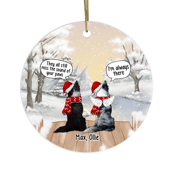 Personalized Ornament, Dogs And Cats Conversation, Memorial Gift For Dog/Cat Loss, Christmas Gift For Dog/Cat Lovers