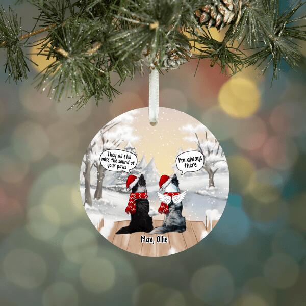 Personalized Ornament, Dogs And Cats Conversation, Memorial Gift For Dog/Cat Loss, Christmas Gift For Dog/Cat Lovers