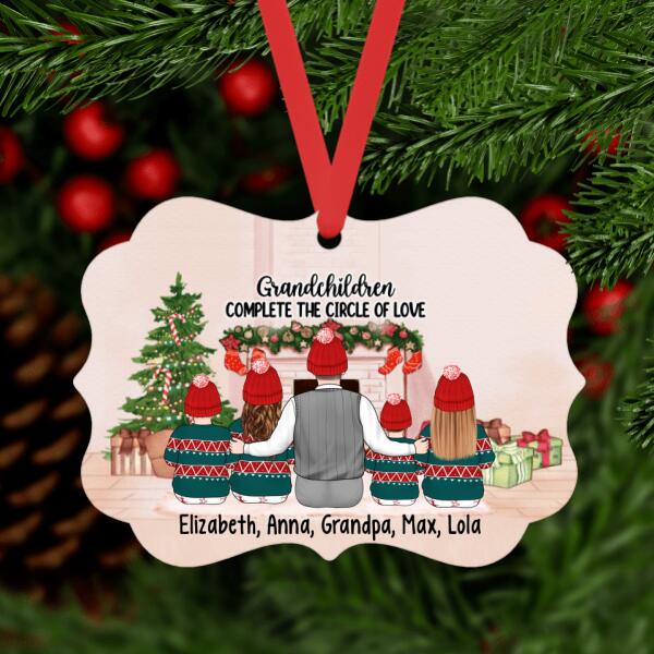 Complete the Circle of Love - Christmas Personalized Gifts Custom Ornament for Son for Granddaughter