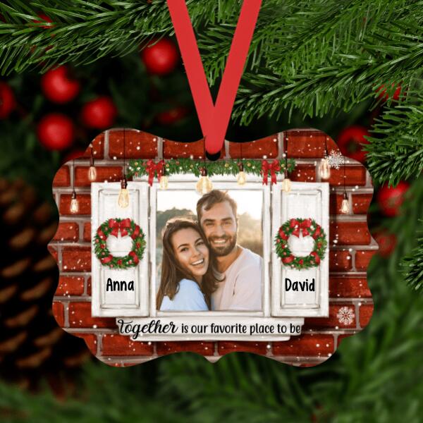 Personalized Ornament, Together We Built A Life We Love, Upload Photo Gift, Christmas Gift For Couple