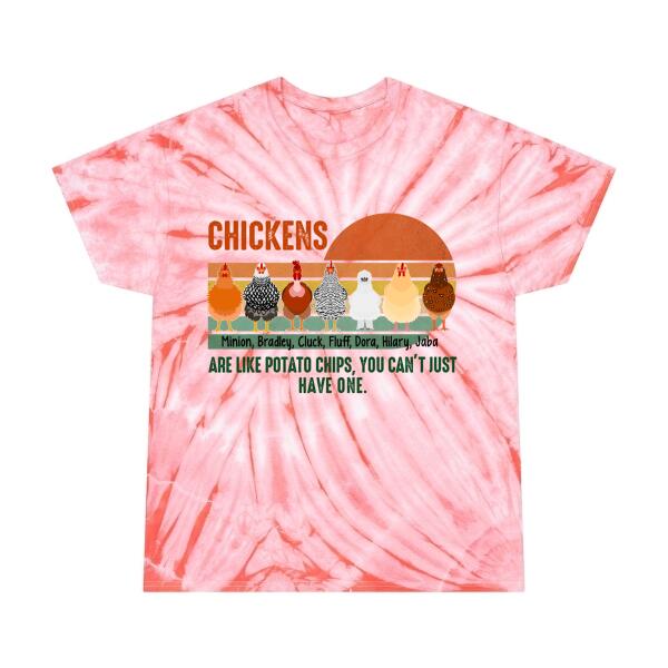 Personalized Shirt, Up To 7 Chickens, Chickens Are Like Potato Chips You Can't Just Have One, Gift for Chickens Lovers, Chicken Farmer