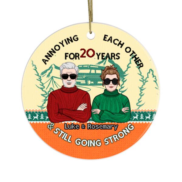 Personalized Ornament, Gift For Family And Friends, Camping Couple, Annoying Each Other And Still Going Strong