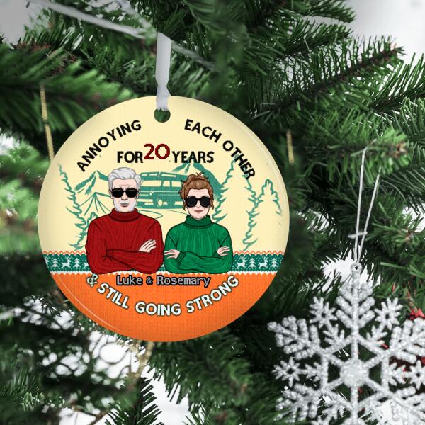 Personalized Ornament, Gift For Family And Friends, Camping Couple, Annoying Each Other And Still Going Strong