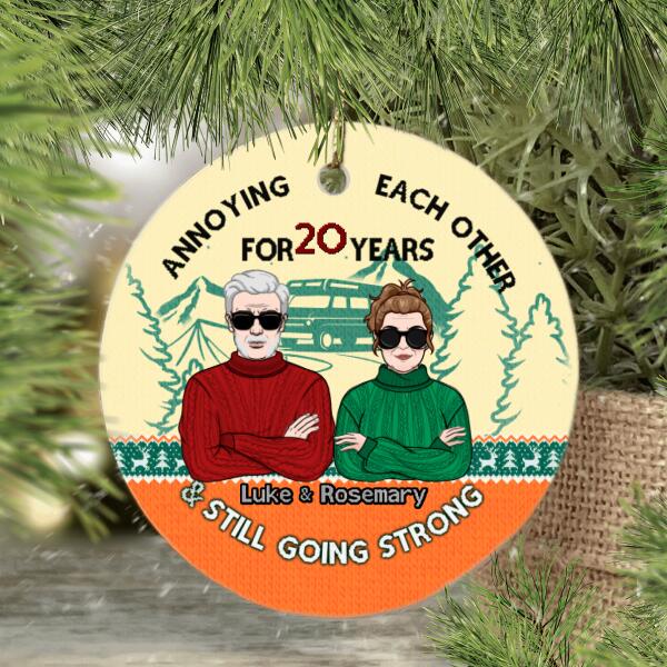 Personalized Ornament, Gift For Family And Friends, Camping Couple, Annoying Each Other And Still Going Strong