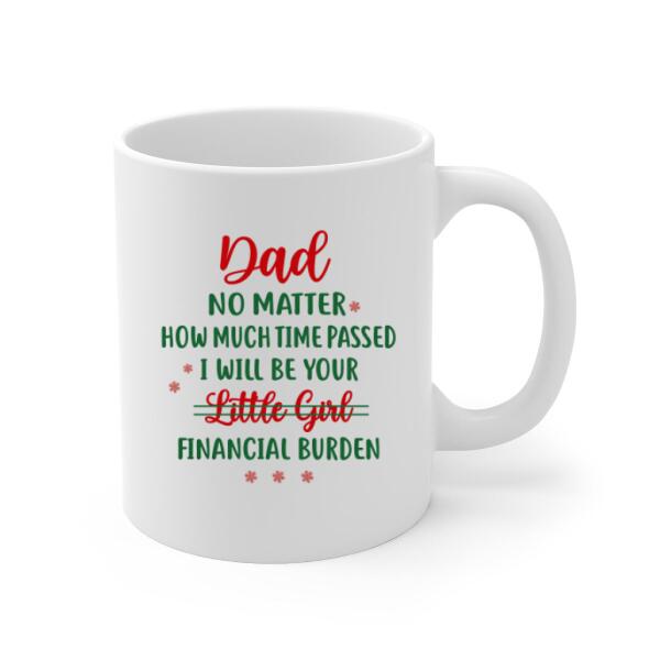 Dad and Daughters - Christmas Personalized Gifts Custom Mug for Dad