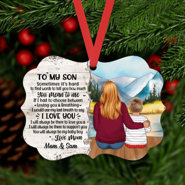 To My Son/Daughter From Mom - Christmas Personalized Gifts Custom Ornament for Kids