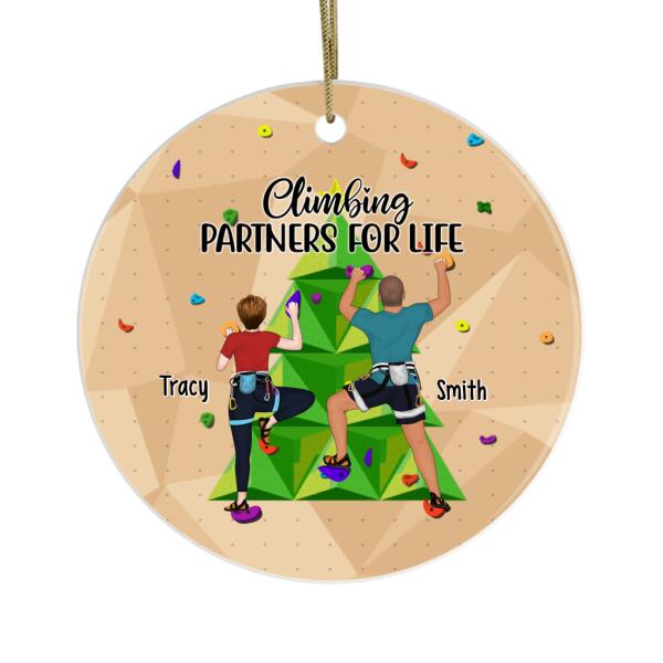 Personalized Ornament, Climbing Partners For Life, Gift for Climbers