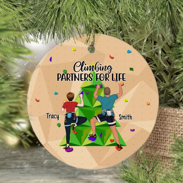 Personalized Ornament, Climbing Partners For Life, Gift for Climbers