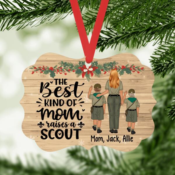 The Best Kind of Mom Raises a Scout - Christmas Personalized Gifts Custom Ornament for Mom