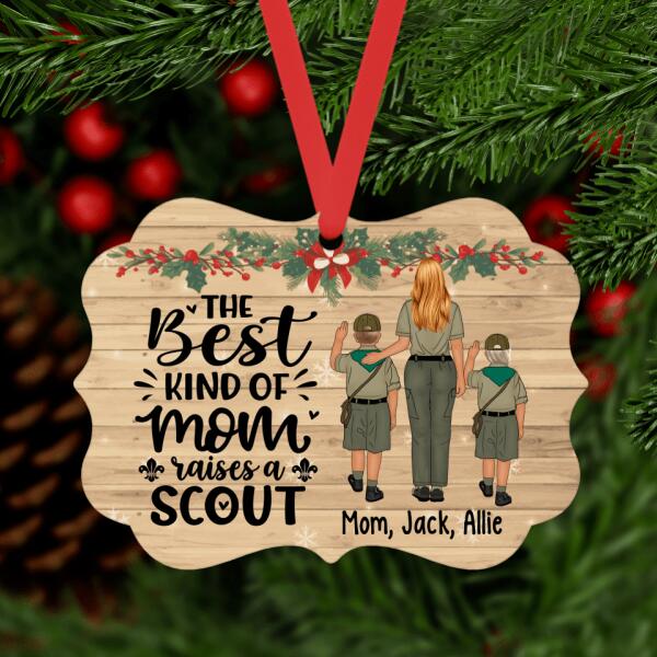 The Best Kind of Mom Raises a Scout - Christmas Personalized Gifts Custom Ornament for Mom