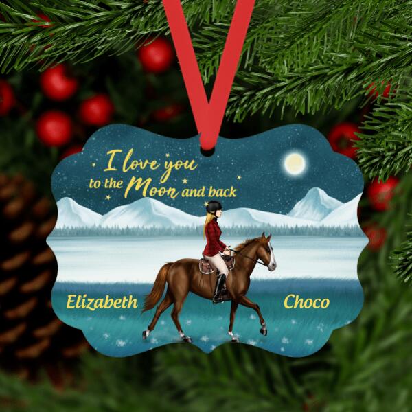 Personalized Ornament, Thank God for Horses And Friends, Gift For Horse Lovers