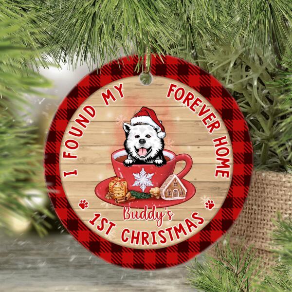 Personalized Ornament, Christmas Gift For Dog Lovers, Cat Lovers, I Found My Forever Home, Dog's First Christmas