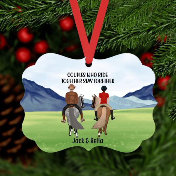 Personalized Ornament, Horse Riding Partners for Life, Gift for Horse Lovers, Christmas Gift