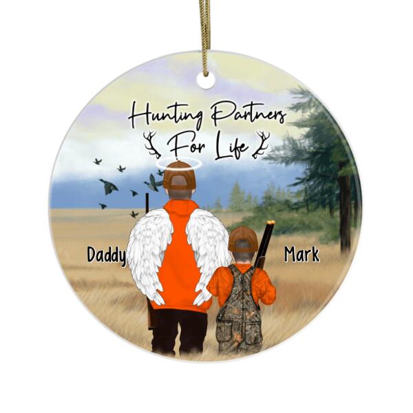 Personalized Ornament, Hunting Partners For Life Christmas Custom Gift For Family and Friends