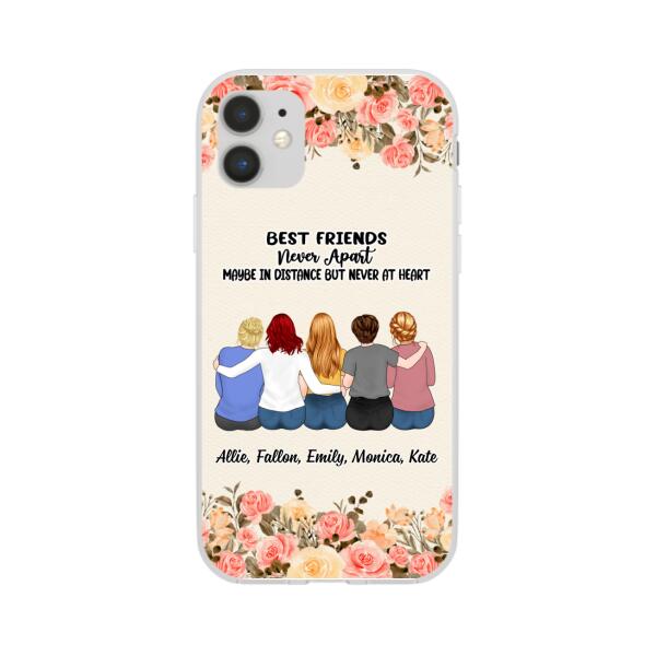 Personalized Phone Case, Up To 5 Girls, Gift For Sisters, Friends, Best Friends Never Apart