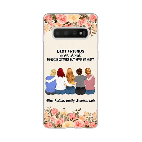 Personalized Phone Case, Up To 5 Girls, Gift For Sisters, Friends, Best Friends Never Apart