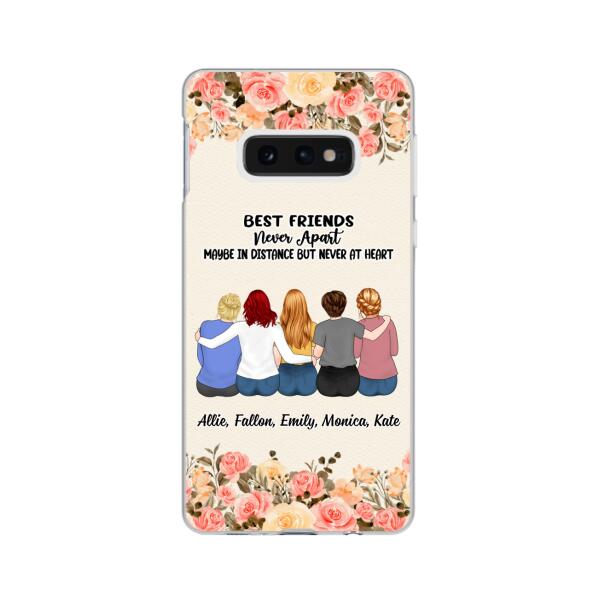 Personalized Phone Case, Up To 5 Girls, Gift For Sisters, Friends, Best Friends Never Apart